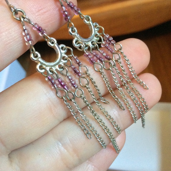 Pink Dangle and Stud Earring Set - Picture 5 of 7